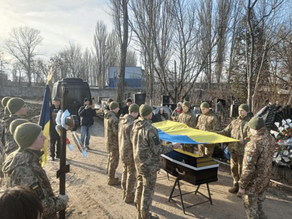 Героїчно загиблий Володимир Голубничий був похований з почестями на Берковецькому кладовищі