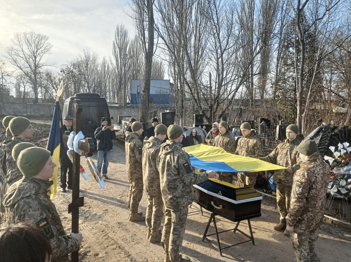 Героїчно загиблий Володимир Голубничий був похований з почестями на Берковецькому кладовищі